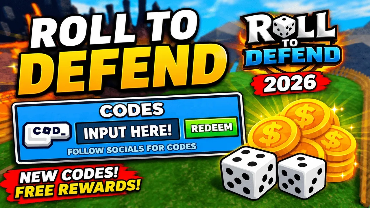 Roll to Defend redeem rewards — active codes on Roblox